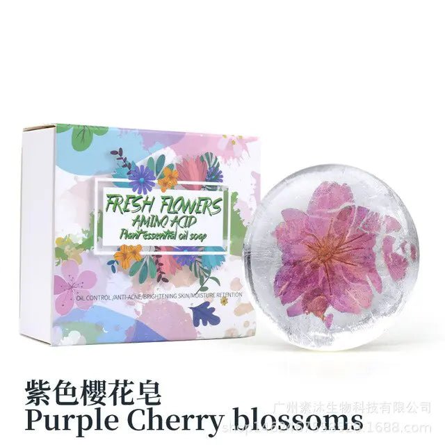 Real Flower Amino Handmade Soap - Galaxy Cart