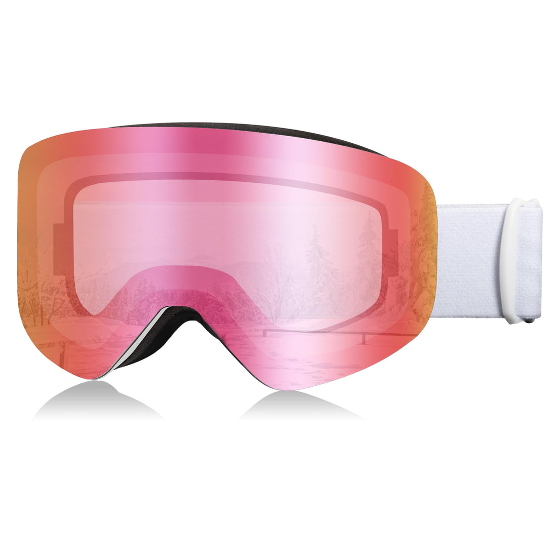 RIGWARL Ski Goggles Women Men 100% UV Protection Anti Fog Snow Goggles OTG Helmet Compatible Snowboard Goggles for Adult - Galaxy Cart