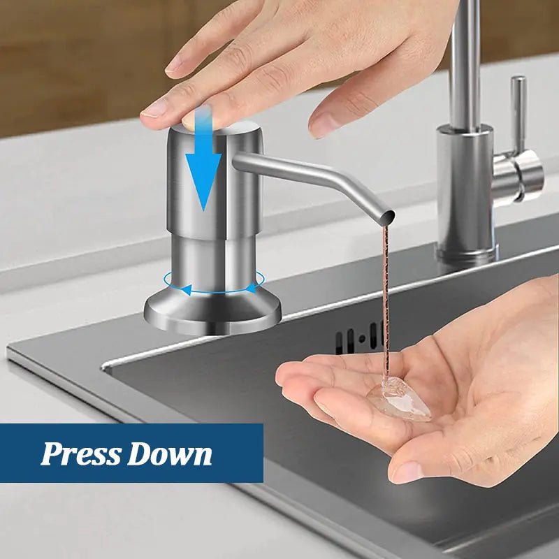 Stainless Steel Soap Dispenser Kit - Galaxy Cart