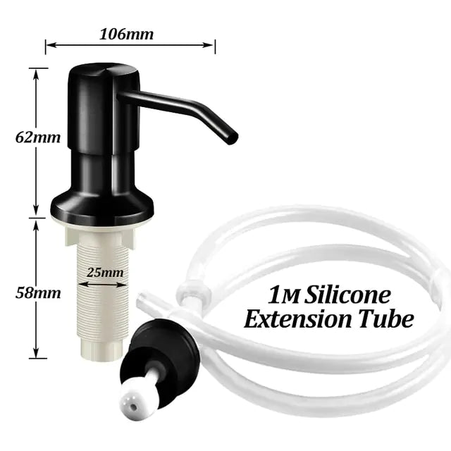 Stainless Steel Soap Dispenser Kit - Galaxy Cart