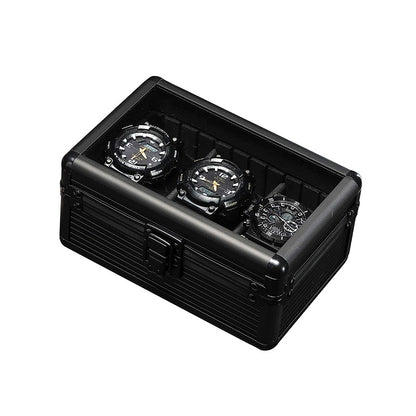 Aluminum Alloy Transparent Watch Display Storage Box