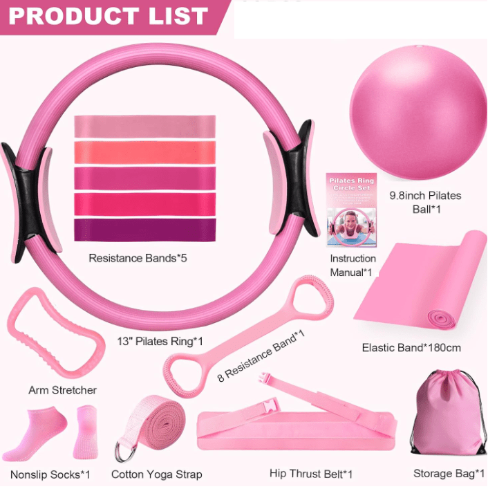 13-Piece Yoga &amp; Pilates Set - Galaxy Cart