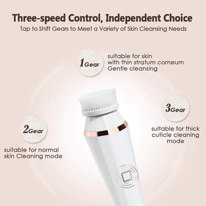 4 In 1 Facial Cleansing Brush - Galaxy Cart