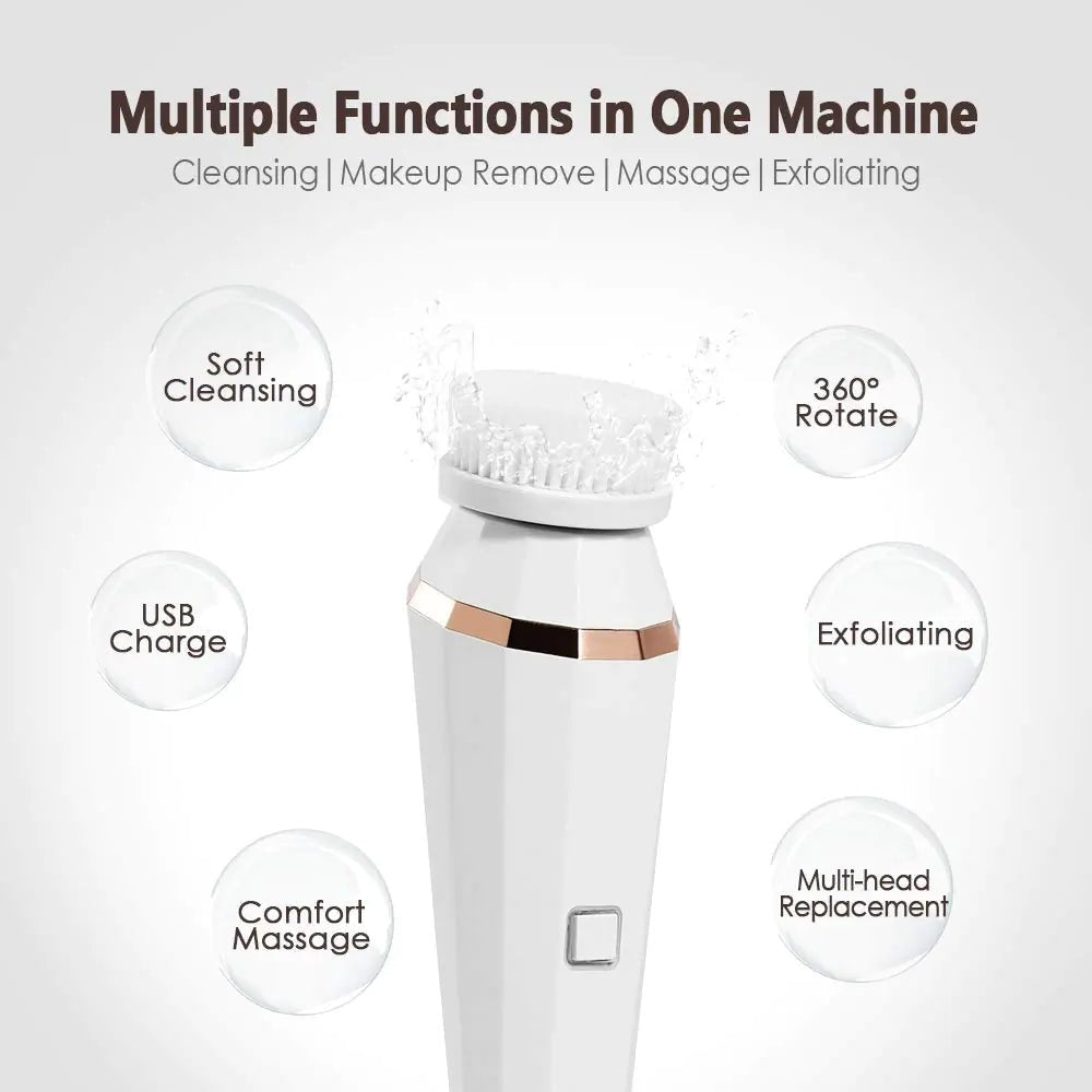 4 In 1 Facial Cleansing Brush - Galaxy Cart