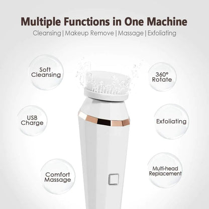 4 In 1 Facial Cleansing Brush - Galaxy Cart