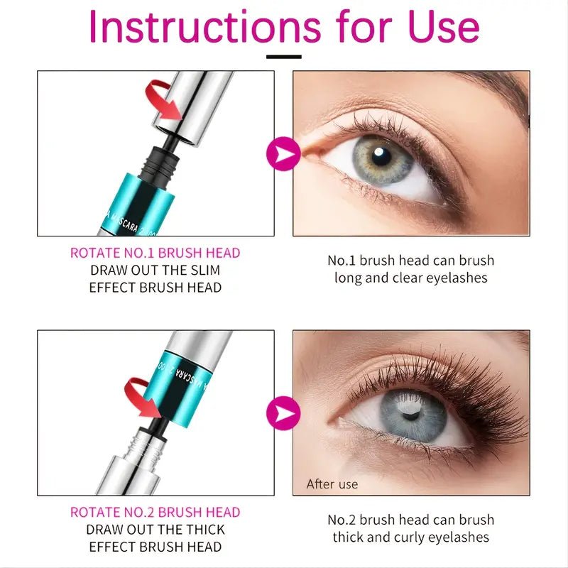 4D Silk Fiber Mascara for Lengthening &amp; Thickening Lashes - Galaxy Cart