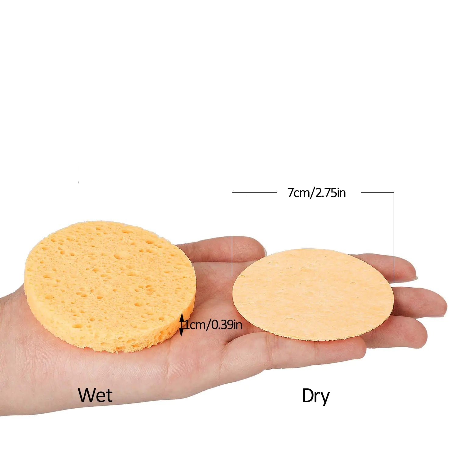 50/20/10pcs Soft Facial Cleaning Sponge Pad Facial Washing - Galaxy Cart