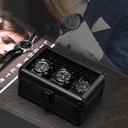 Aluminum Alloy Transparent Watch Display Storage Box