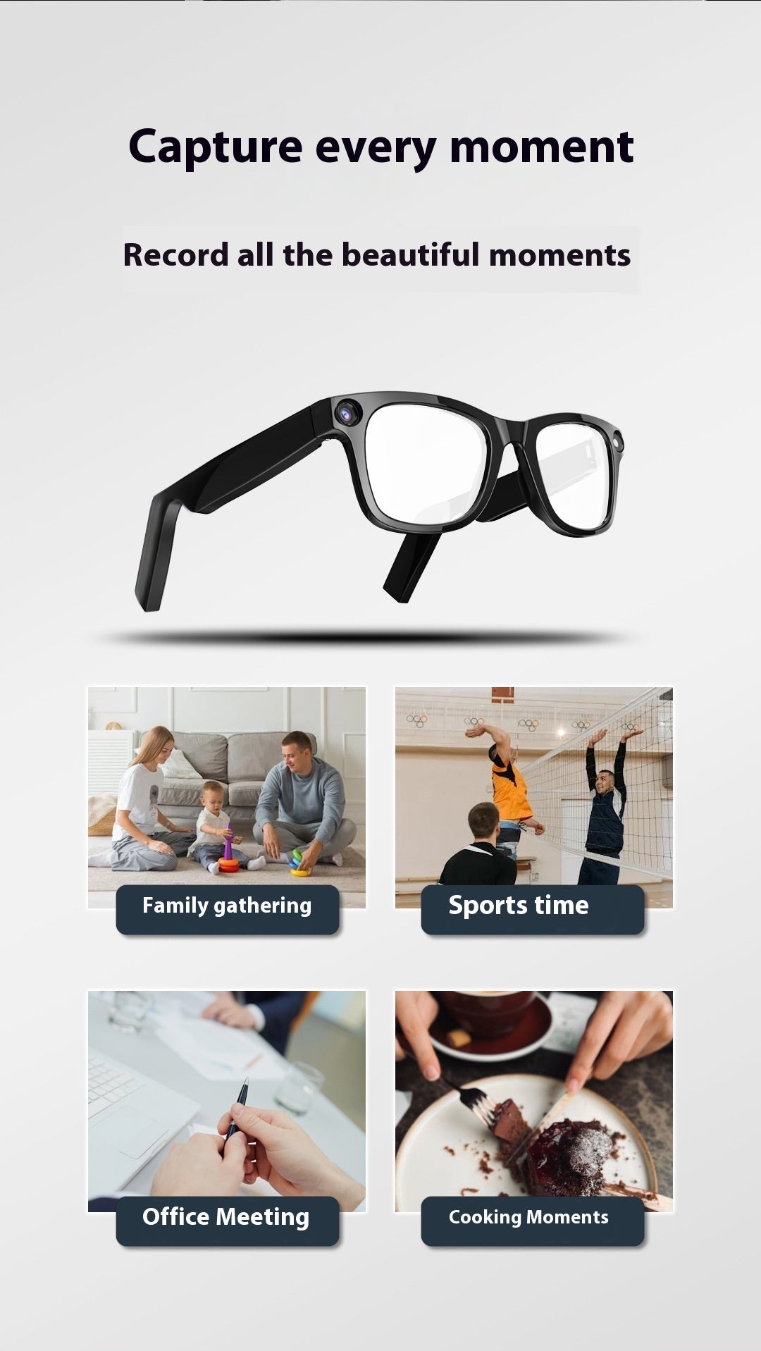 AI Camera Smart Glasses - Galaxy Cart