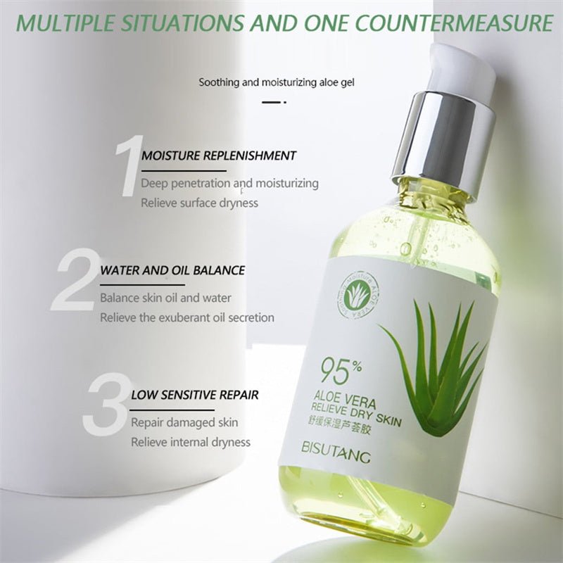 Aloe Gel Moisturizing Lotion Facial Cream Perfectly Plain Moisturizing And Smooth Skin Care Products - Galaxy Cart