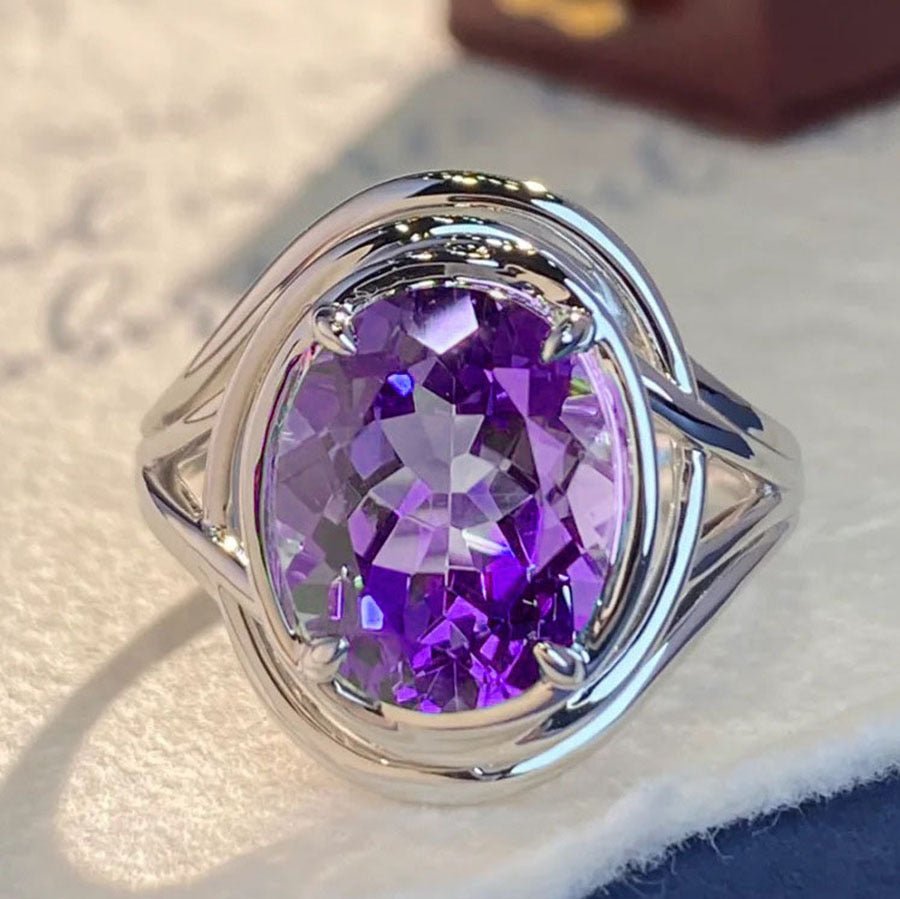Amethyst Fashion Ring for Women - Galaxy Cart