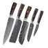 Damascus Style Kitchen Knife Set - Galaxy Cart