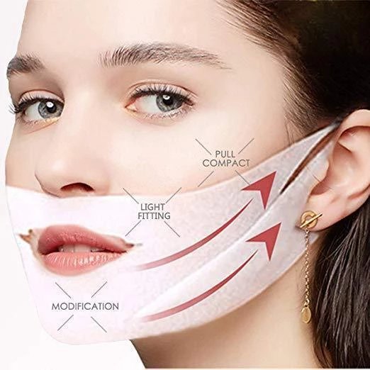 Ear Hook V-shaped Reusable Face Mask - Galaxy Cart