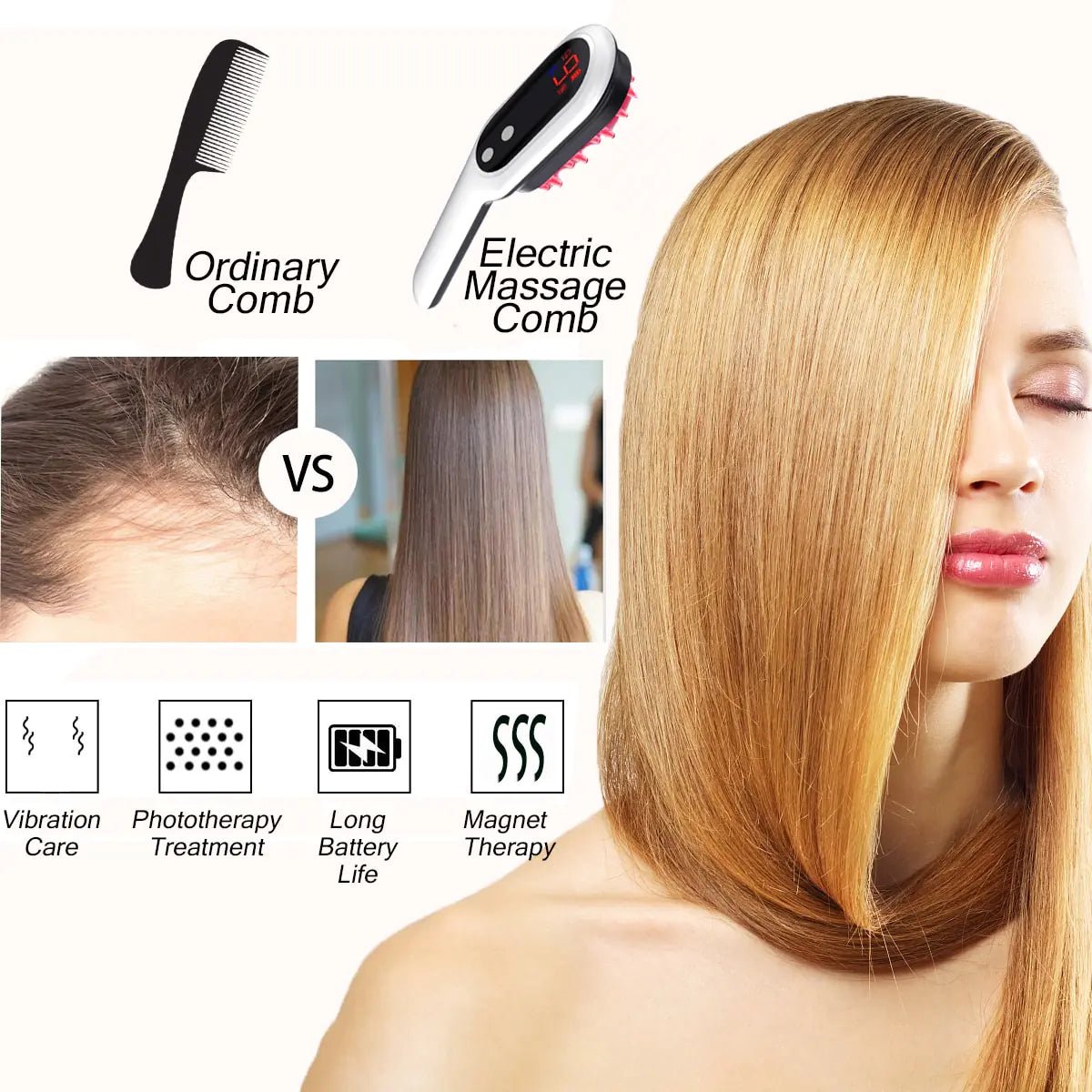 Electric Hair Growth Comb - Galaxy Cart