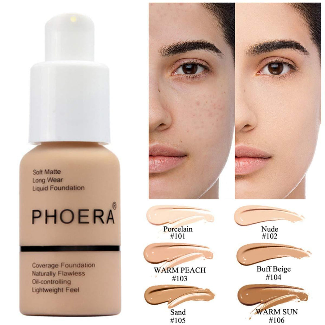 Explosive Press Type Oil Control Natural Color Matte Concealer Foundation Cream - Galaxy Cart