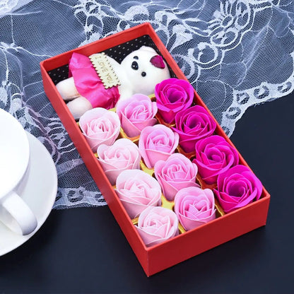 Flower Soap Rose Gift Set - Galaxy Cart