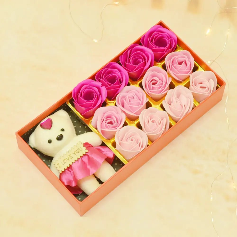 Flower Soap Rose Gift Set - Galaxy Cart