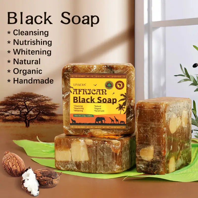 Handmade African Black Soap Duo - Galaxy Cart