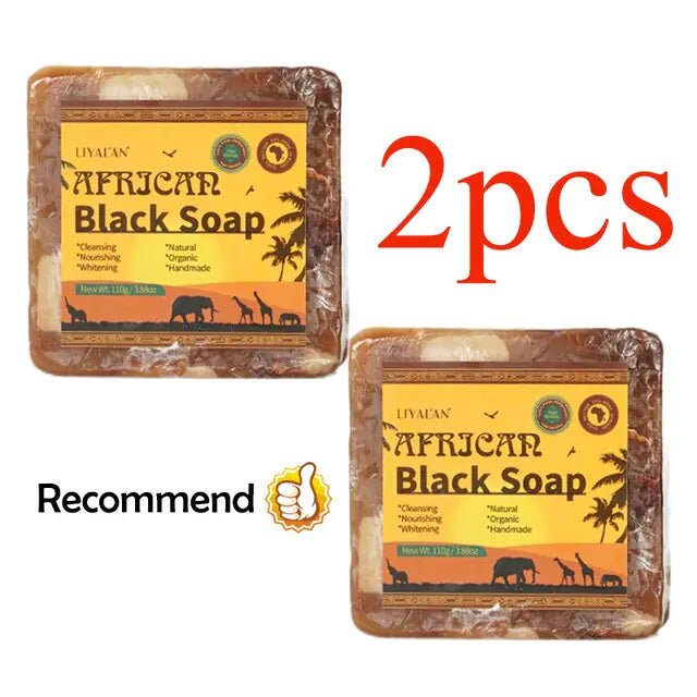 Handmade African Black Soap Duo - Galaxy Cart
