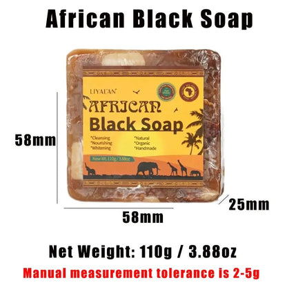 Handmade African Black Soap Duo - Galaxy Cart