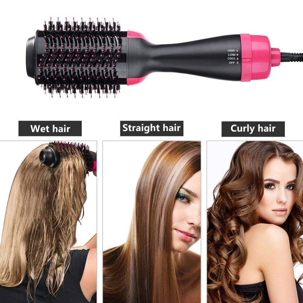 Hot Air Hair Dryer Brush &amp; Volumizer - Galaxy Cart