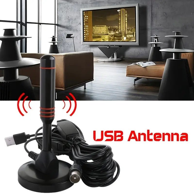 Indoor/Outdoor Suction Cup TV Antenna DTMB DVB-T2 - Galaxy Cart