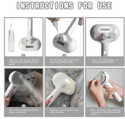 Pet Hair Spray Brush - Galaxy Cart