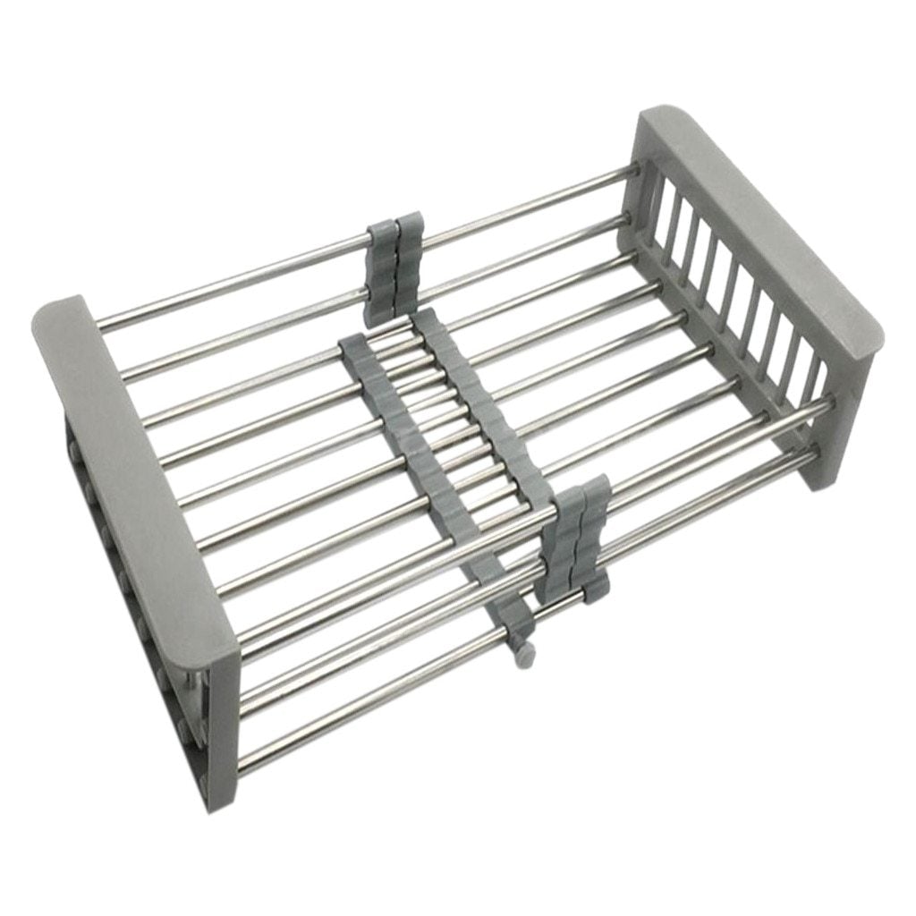 Retractable Stainless Steel Sink Drainer Rack - Galaxy Cart