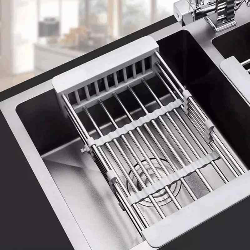 Retractable Stainless Steel Sink Drainer Rack - Galaxy Cart