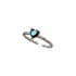 S925 Sterling Silver Black Zirconia Love Twist Ring - Galaxy Cart