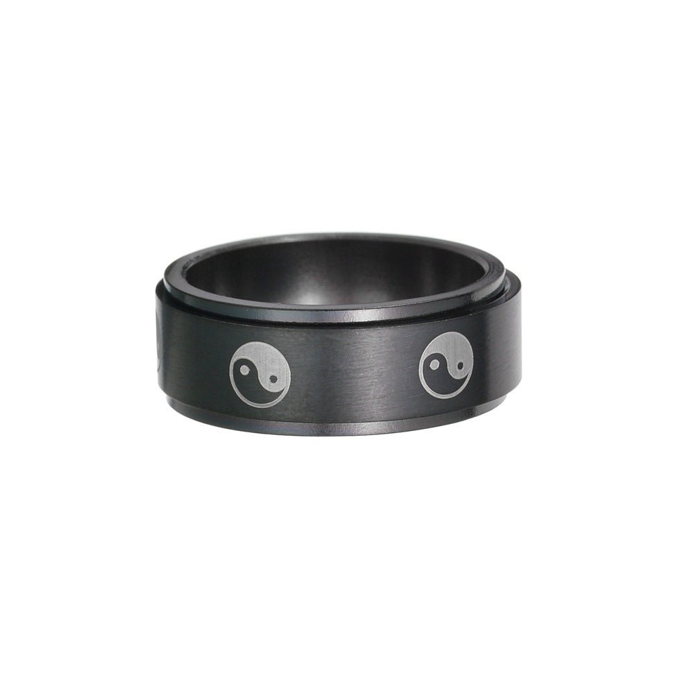 Stainless Steel Turning Decompression Gossip Ring for All - Galaxy Cart