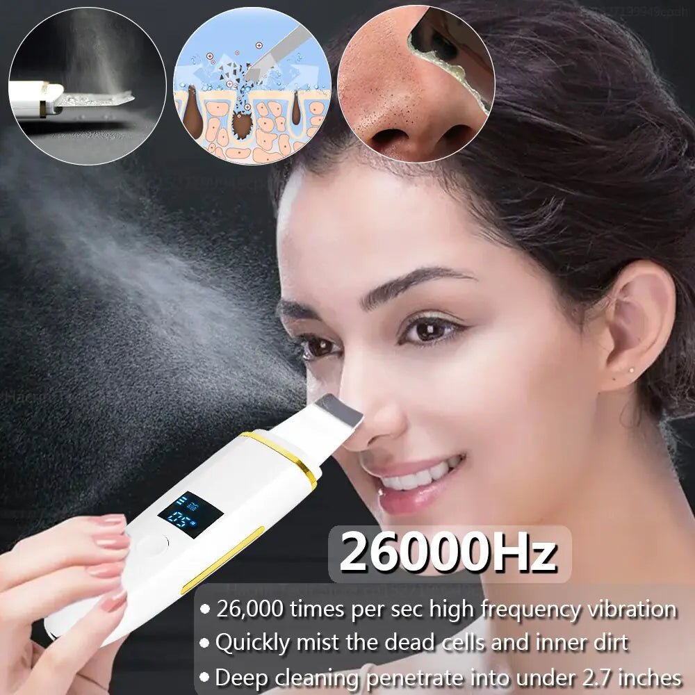 Ultrasonic Skin Scrubber: Facial Cleansing - Galaxy Cart