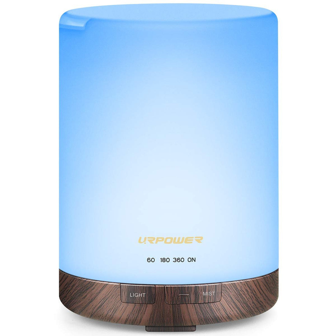 URPOWER 2nd Gen 300ml Aroma Essential Oil Diffuser Night Light Ultrasonic Air Cool Mist Humidifier with AUTO Shut Off and 6-7 Hours Continuous Diffusing and 4 Timer Settings for Home Office Yoga Spa - Galaxy Cart