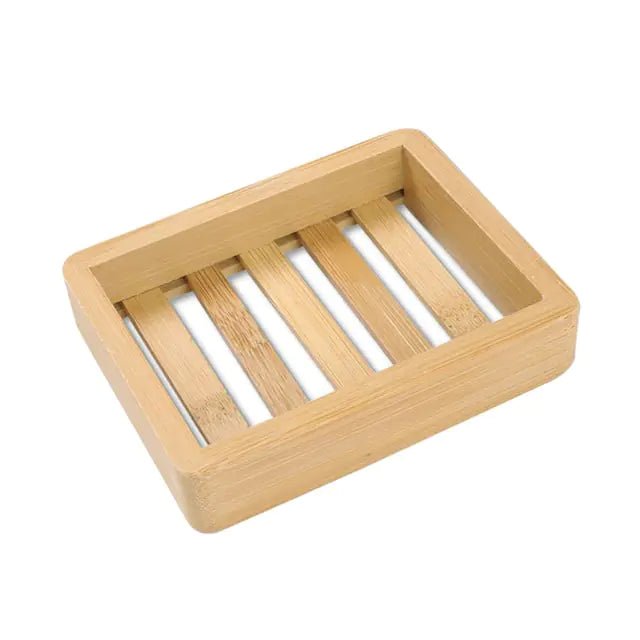 Wooden Bamboo Soap Dish - Galaxy Cart