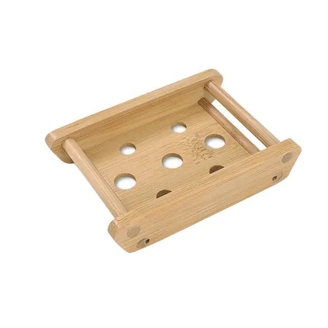 Wooden Bamboo Soap Dish - Galaxy Cart