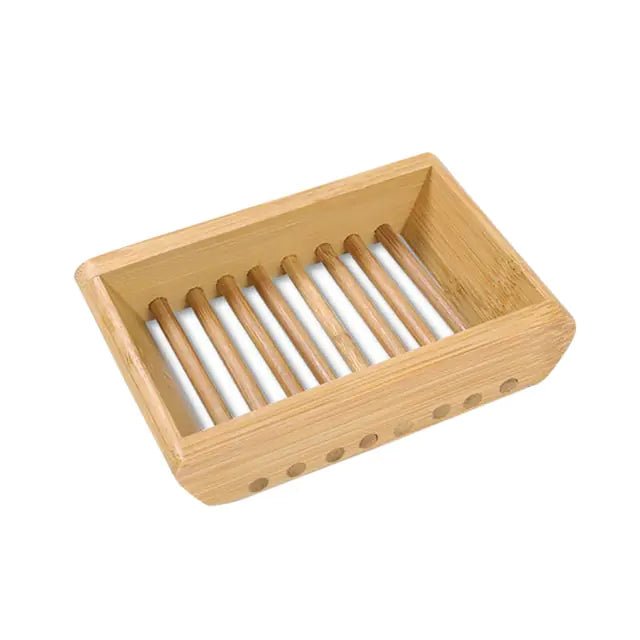 Wooden Bamboo Soap Dish - Galaxy Cart