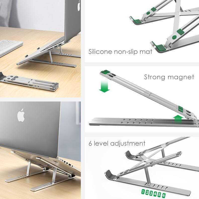 X Style Adjustable Aluminum Laptop Riser - Galaxy Cart