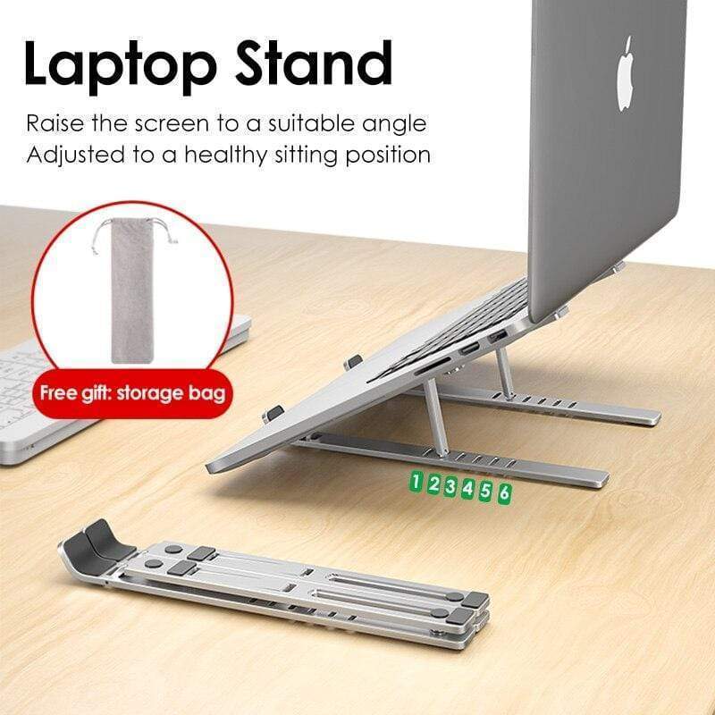 X Style Adjustable Aluminum Laptop Riser - Galaxy Cart